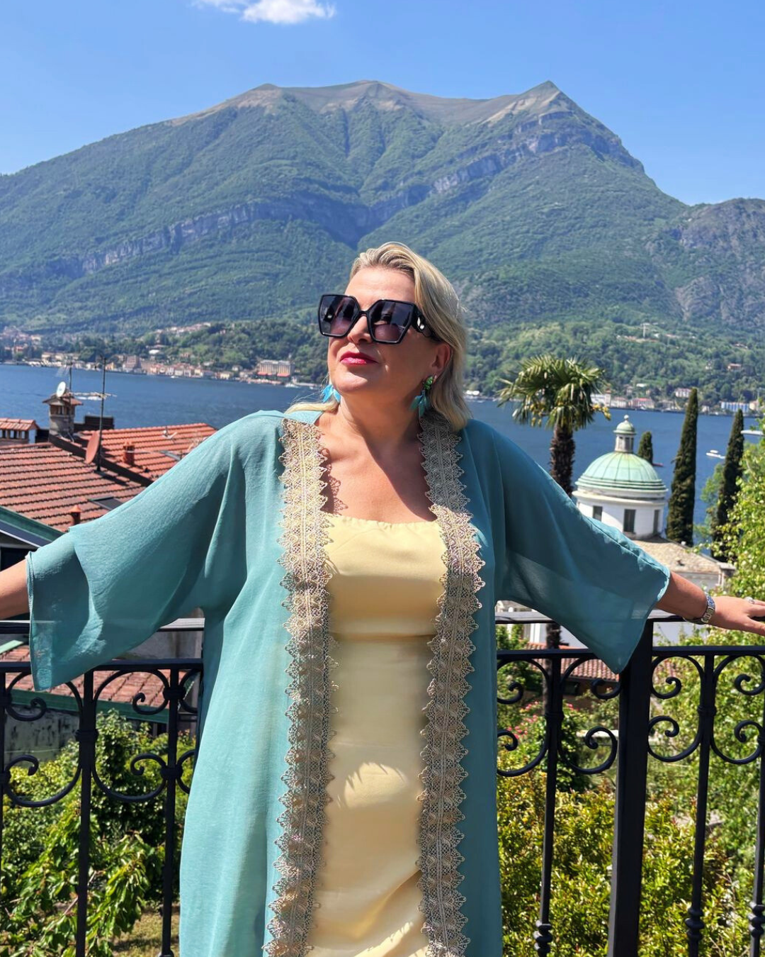 Kaftan Azure Türkis (kurz)