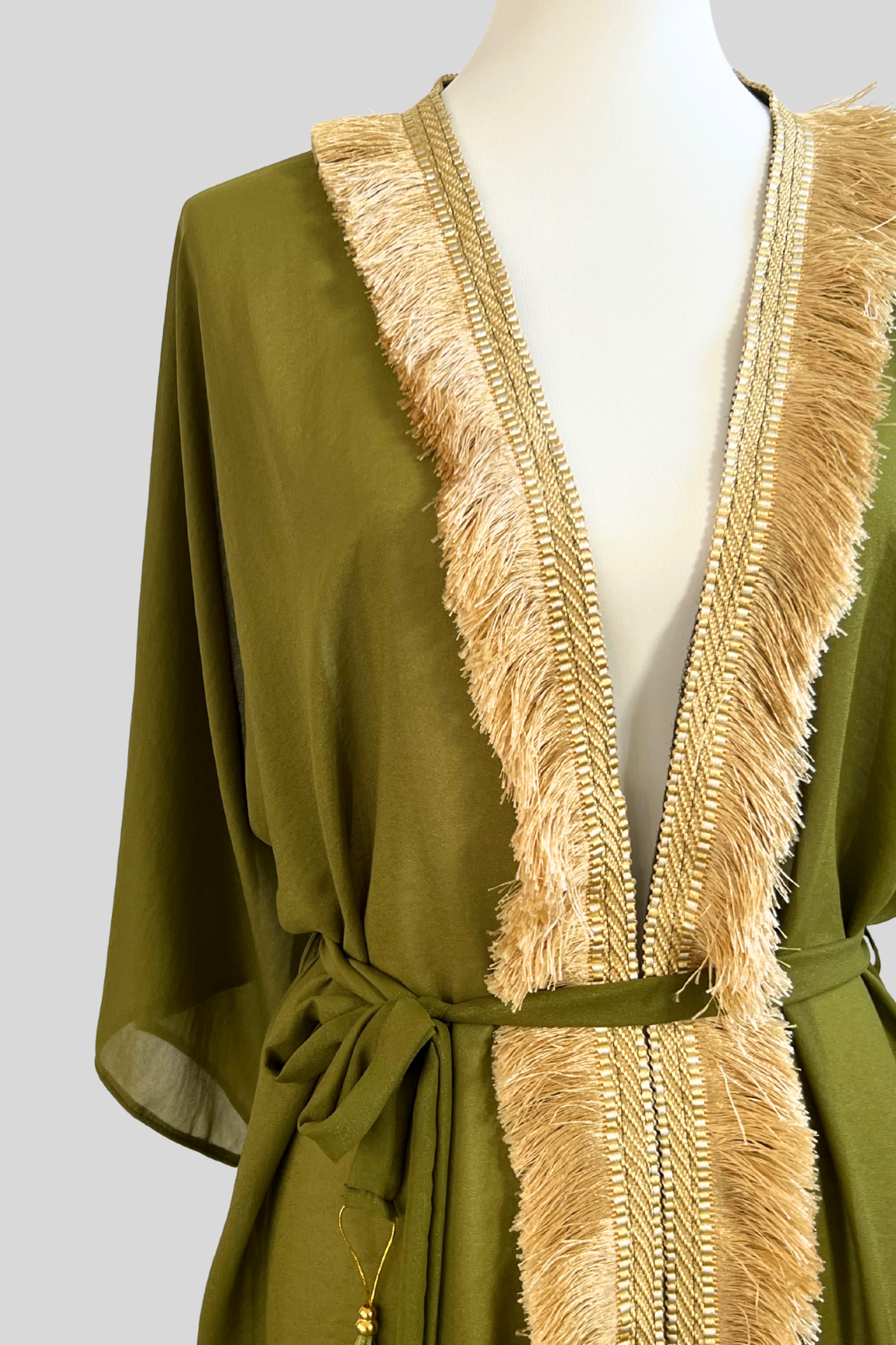 Kaftan Olive Oasis Boho-Stil