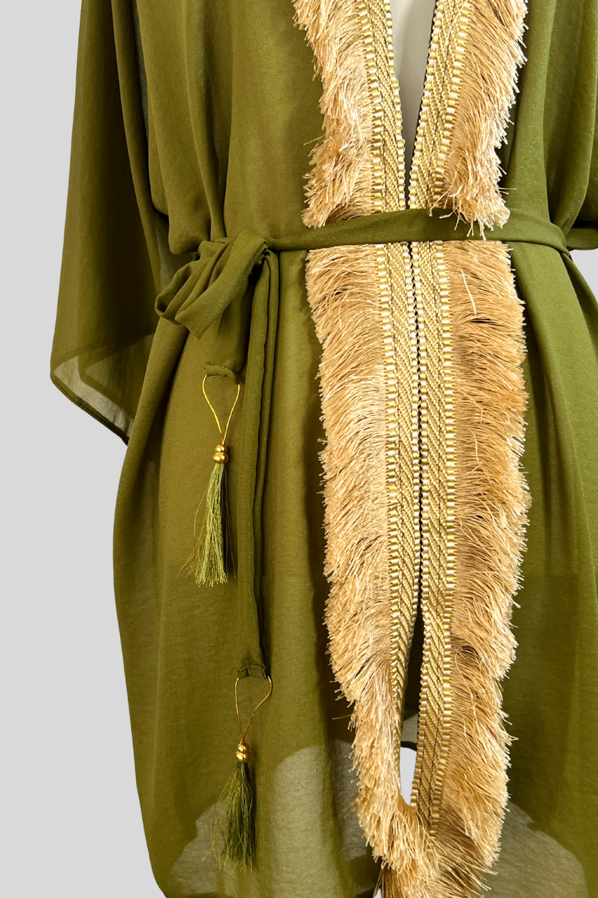 Kaftan Olive Oasis Boho-Stil