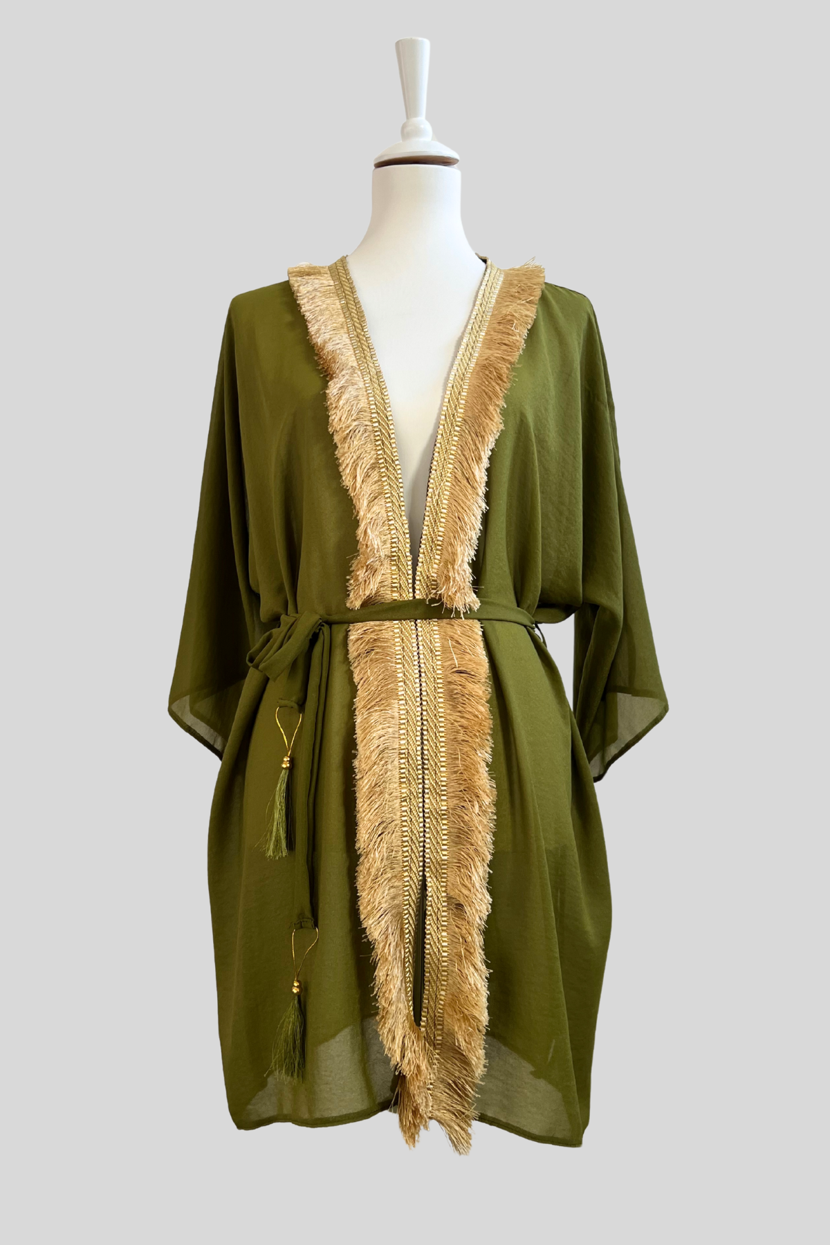 Kaftan Olive Oasis Boho-Stil