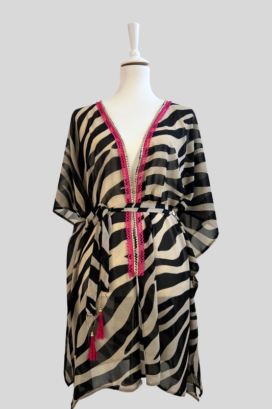 Kaftan Animalprint als perfektes luftiges Sommerkleid